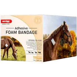 Snögg Animal Polster Bandage 14 cm x 200 cm Weiß