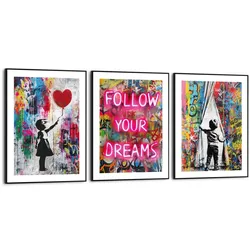 Bilder-Set STREETART - bunt