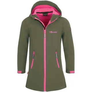 TROLLKIDS Lillesand Coat Jacke - Dusky Olive / Light Magenta - 116 cm