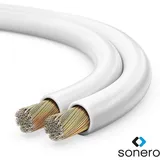 Sonero Lautsprecherkabel 2x1,5mm2, CCA 10,0m, weiß