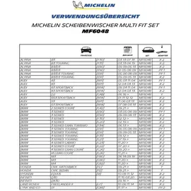 Michelin Multi Fit Set MF6048 | 600 mm / 475 mm