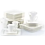 Retsch Kombiservice RETSCH ARZBERG "Geschirr-Set, Service Fantastic", beige (naturweiß), 30 tlg., Fine China-Porzellan, Geschirr-Sets, 30 Teile, für 6 Personen