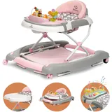 Bronea 4in1 Gehfrei Baby Lauflernwagen Schaukel Lauflernhilfe Babywalker Geprüft