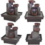 Vidaxl - Zimmerbrunnen mit led Polyresin - Zimmerspringbrunnen - Springbrunnen - Home & Living - Grau