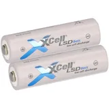 XCell 2x XCell Mignon AA Akku LSD Basic Ni-MH 1,2V 2100mAh