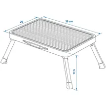 PRO PLUS ProPlus Einzeltrittstufe klappbar 38 x 26 x 17 cm Grau