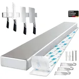 luxuskollektion Magnetleiste Messerhalter Schwarz Selbstklebend Magnetisch