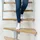 DOLLE Mittelholmtreppe Dublin 61 cm Holz/Metall grau