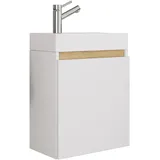 VCM 2 tlg. Hängeschrank Gäste-WC Waschbecken Softclose Cosila