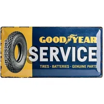 Nostalgic-Art Blechschild 25 x 50 cm, "Goodyear-Service" - Motorradzubehör - Geschenkideen