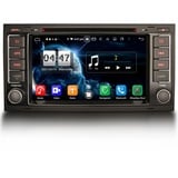 Erisin 8-Kern 4GB+64GB Android 11.0 Autoradio Bluetooth GPS Navi für VW T5 Multivan Touareg Wireless CarPlay WiFi DSP Android Auto DAB+ OBD2 DVB-T2 RDS USB TPMS Canbus 4G Split-Screen CD Player