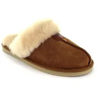 thies Sheepskin Pantoffel Hausschuh Lammfell braun 39 EU