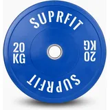 Colored Bumper Plates White Logo (einzeln) - 20 kg BLAU 20kg