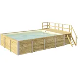 Weka Massivholzpool 595 Gr. 2 650 x 490 x 201 cm Folie sandfarben