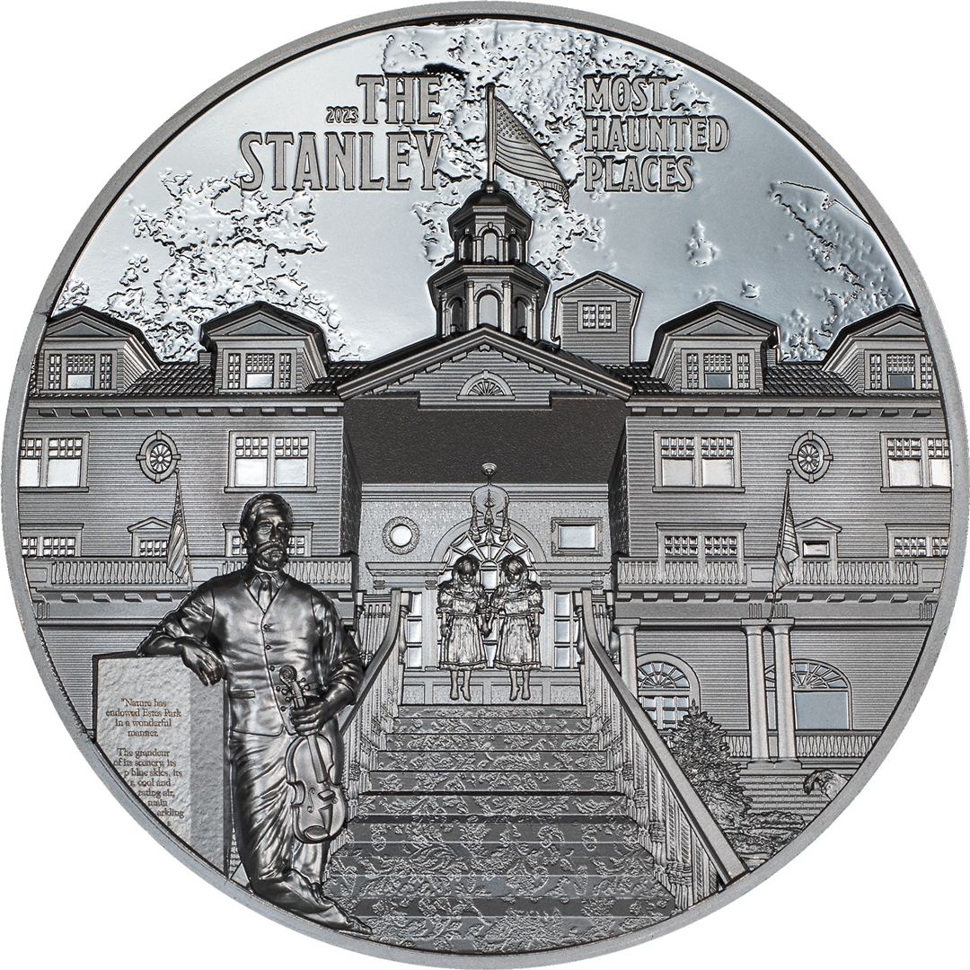 Die 2-Unzen-Silbermünze "Stanley Hotel" - inspiriert von Stephen King!