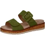 CAPRICE "Caprice Pantoletten Veloursleder", Damen, Gr. 36, grün, Veloursleder, Schuhe Pantolette