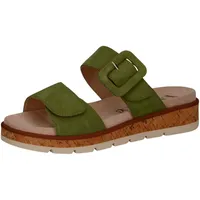 CAPRICE "Caprice Pantoletten Veloursleder", Damen, Gr. 36, grün, Veloursleder, Schuhe Pantolette