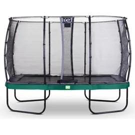 EXIT TOYS EXIT Elegant Premium Trampolin 244x427cm mit Deluxe Sicherheitsnetz - grün