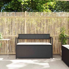vidaXL Gartenbank 54 x 74 x 54 cm Schwarz