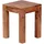 FineBuy Beistelltisch Braun Akazie 35 x 35 x 45 cm