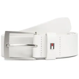 Tommy Hilfiger Gürtel Leder 3,5 cm breit weiß 120