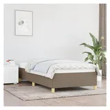 vidaXL Bettgestell 200 x 200 cm Taupe