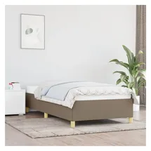 vidaXL Bettgestell 200 x 200 cm Taupe
