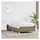 vidaXL Bettgestell 200 x 200 cm Taupe