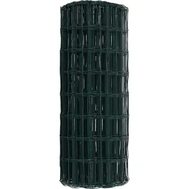 vidaXL Eurozaun Grün 0,4 x 25 m PVC-beschichtetes Eisen - Grün