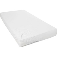 Primera Mako-Feinjersey Jersey-Spannbetttuch weiß 100x220-120x200 cm