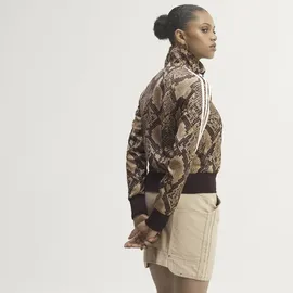 adidas SATIN FIREBIRD ORIGINALS JACKE, SCHLANGENPRINT - linen, magic beige, - S,
