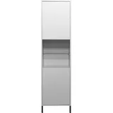 Mäusbacher Standvitrine Bonnie TOPSELLER! (OTTOs Choice) Vitrine mit wechselbarem Türanschlag grau