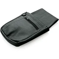 Was Revolvertasche aus Kunstleder, schwarz