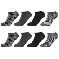 s.Oliver Sneakersocken 8er Pack Grau/Schwarz 43-46