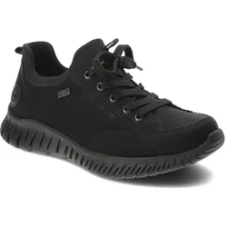 Schwarze Halbschuhe Rieker Plateauschuhe, 41