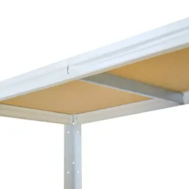 shelfplaza HOME 200x110x60 cm Schwerlastregal in weiß mit 6 Böden und 145 kg Traglast pro Boden