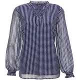 GOLDNER Chiffonbluse blau 38