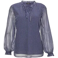 GOLDNER Chiffonbluse blau 38