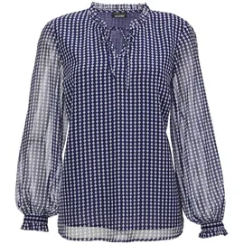 GOLDNER Chiffonbluse blau 38