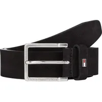 Tommy Hilfiger Ledergürtel »OLIVER NUBUCK 3.5«, Metallpatch, Einfachdornschließe TOMMY