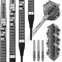 Unicorn Information System Unicorn Phase 5 Noir Dartpfeil, schwarz/Silber, 20 g)