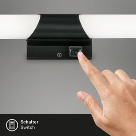 Briloner KLAK LED 1 Stk. Neutralweiß Schwarz 47 x 6,5 x 6,8 cm