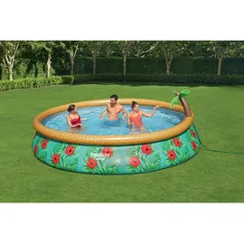 BESTWAY Fast Set Paradise Palms Set 457 x 84 cm inkl. Filterpumpe