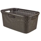Curver Wäschekorb 45 l, Rechteckig, Rattan Braun, 592 mm, 380 mm