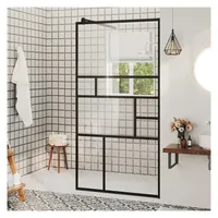 vidaXL Duschwand für begehbare Dusche 80 x 195 cm Klarglas