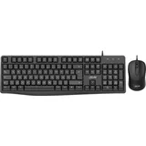 InLine Basic Desktop II, Tastatur-Maus Set, schwarz, USB, DE (55367A)