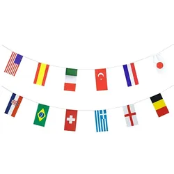 PAPSTAR Flaggenkette, Papier 10 m "32 Nations" schwer entflammbar