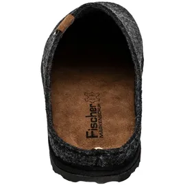 Fischer Markenschuh Helge Hausschuh grau 43