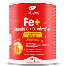 nature‚äôs finest Nature's Finest Eisen mit Vitamin C & B-Komplex Pulver 150 g