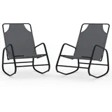 furnicato Schaukelliege 89 x 89 x 0 cm Grau